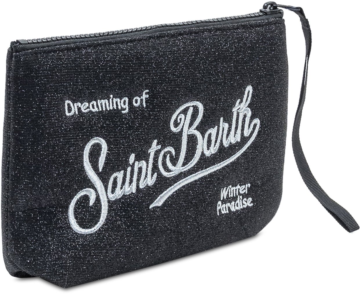 MC2 Saint Barth MC2 Saint Barth Pochette Aline Lurex Nera Zwart