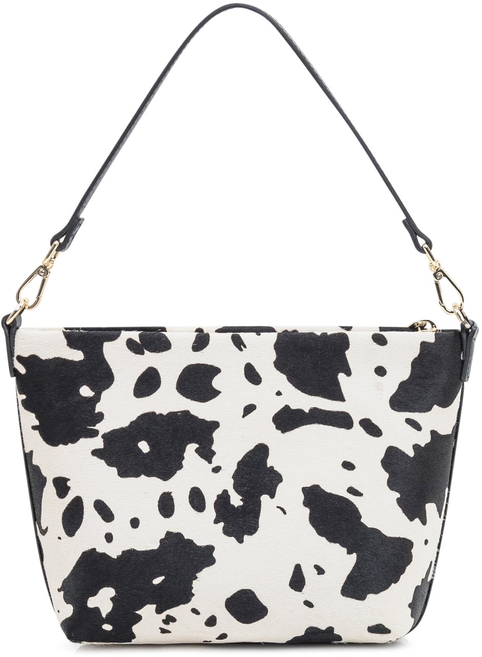 MC2 Saint Barth MC2 Saint Barth Borsa Aline Maculata Bianco e Nero Divers
