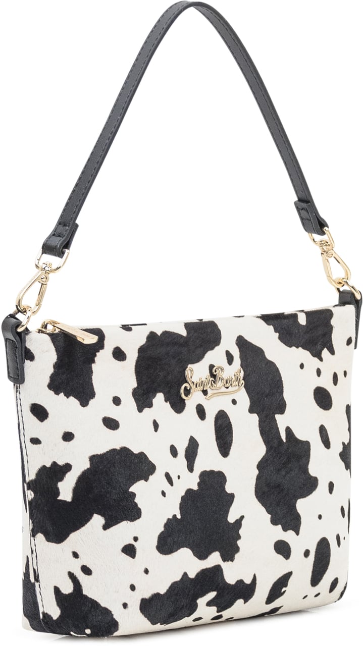 MC2 Saint Barth MC2 Saint Barth Borsa Aline Maculata Bianco e Nero Divers