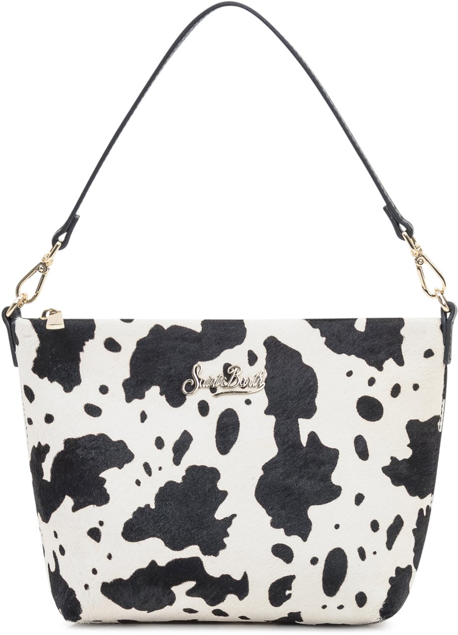 MC2 Saint Barth MC2 Saint Barth Borsa Aline Maculata Bianco e Nero Divers