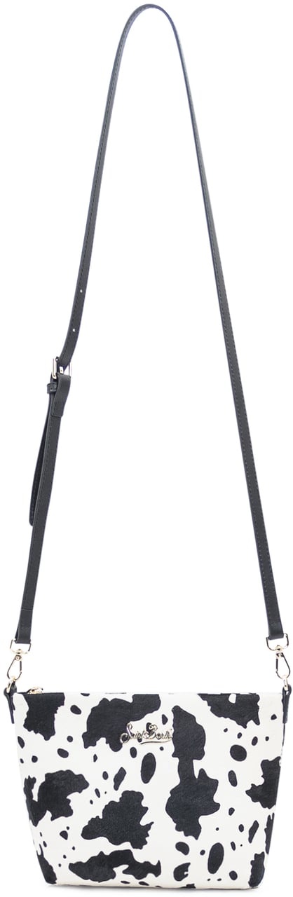 MC2 Saint Barth MC2 Saint Barth Borsa Aline Maculata Bianco e Nero Divers