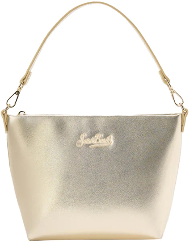 MC2 Saint Barth Bags Laminated Leather Gold Goud