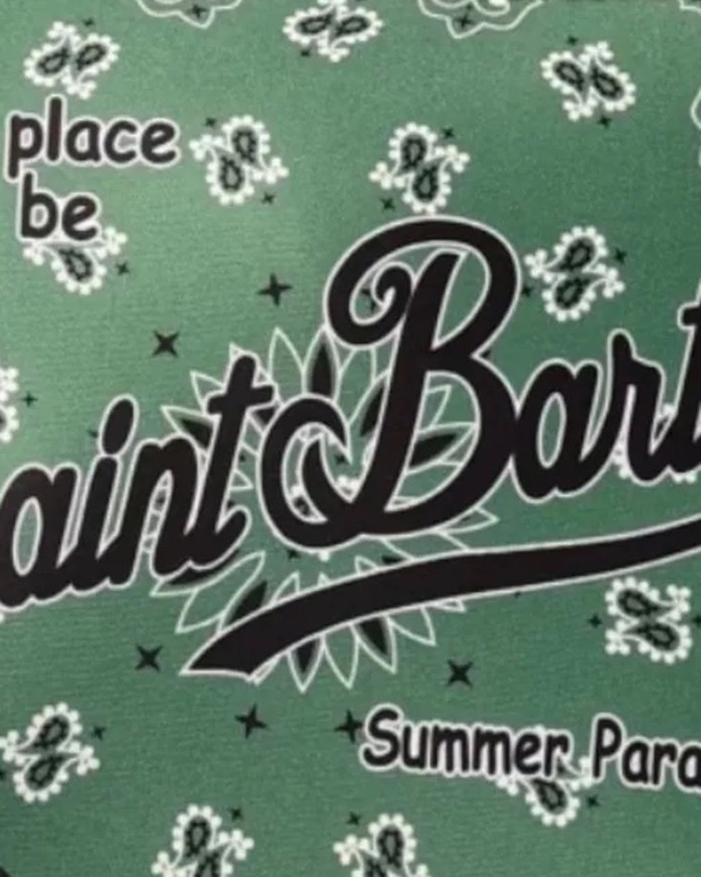MC2 Saint Barth Bags Bandanna Round 52 Lime