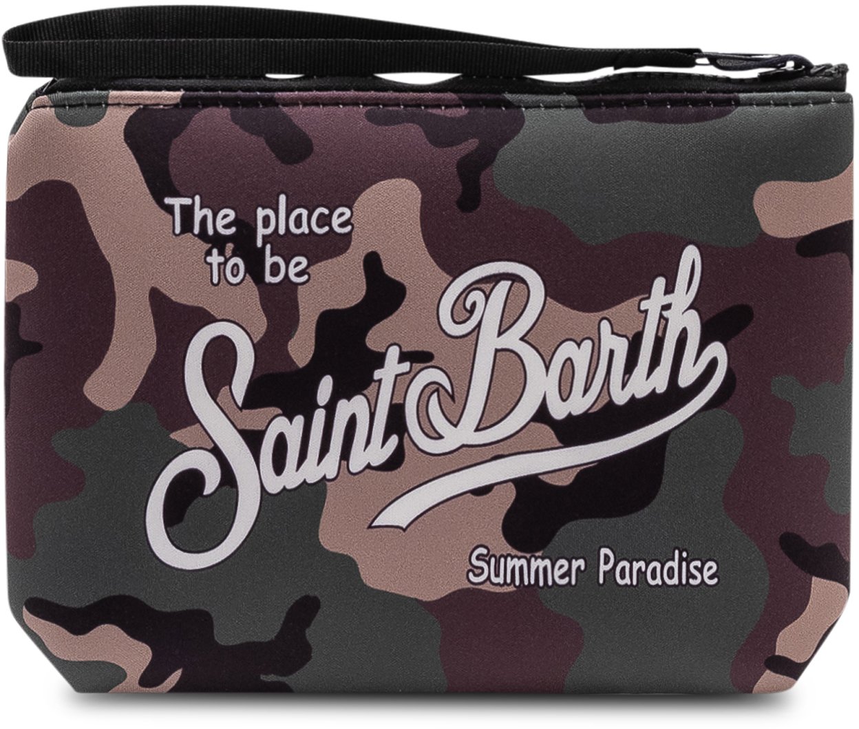 MC2 Saint Barth Pochette Aline con Chiusura a Zip e Logo Frontale Divers