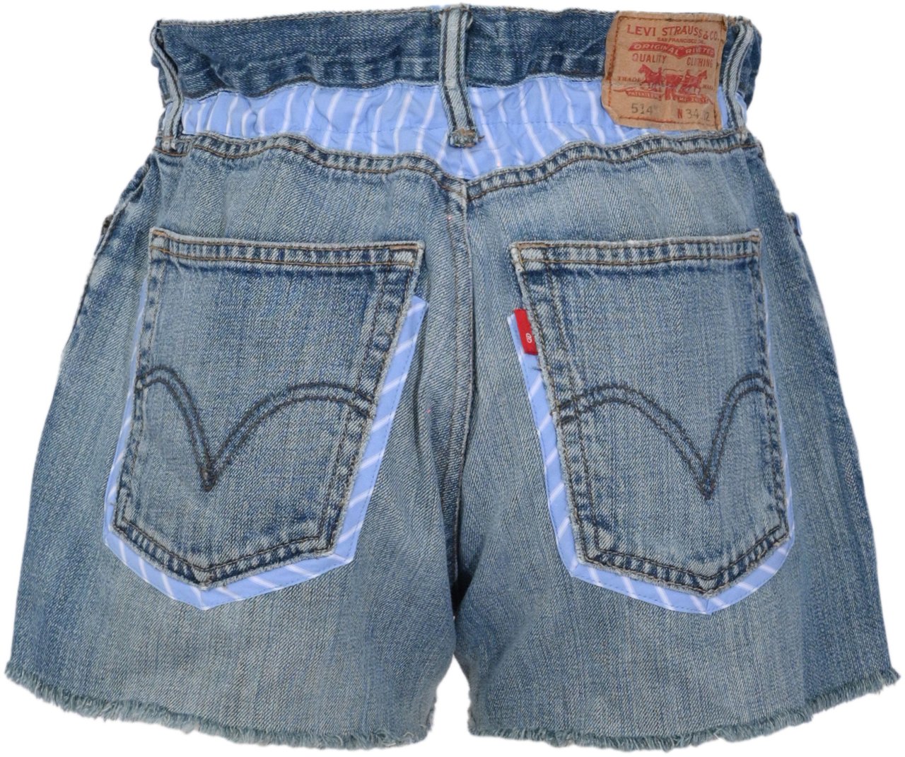 MC2 Saint Barth Shorts Denim L Stripes Tiny V 31 Blauw