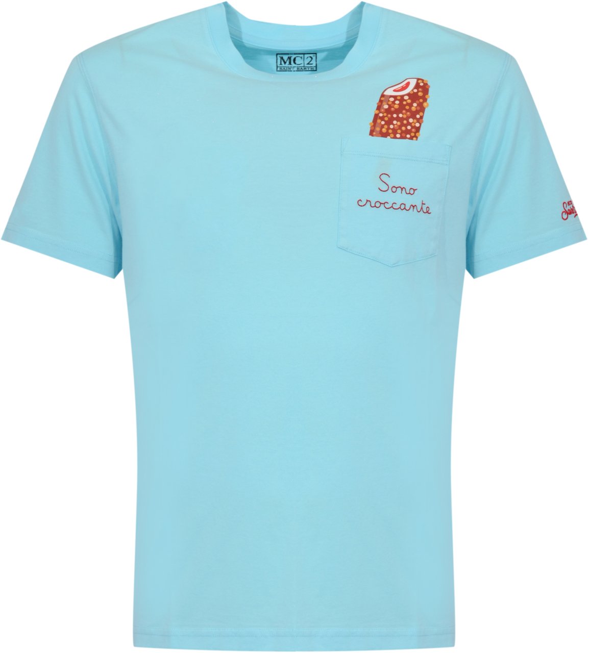 MC2 Saint Barth T-Shirts And Polos Azzurro Lichtblauw
