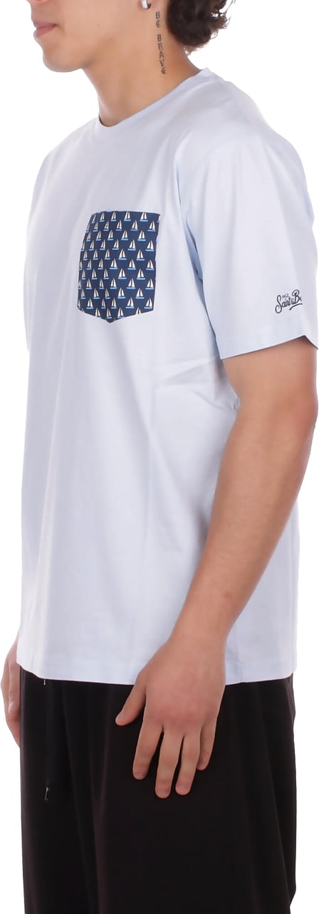 MC2 Saint Barth T-Shirts And Polos Celeste Lichtblauw