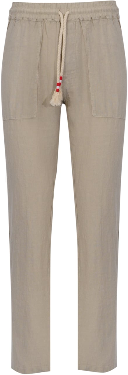MC2 Saint Barth Trousers Linen 10H Grain Beige