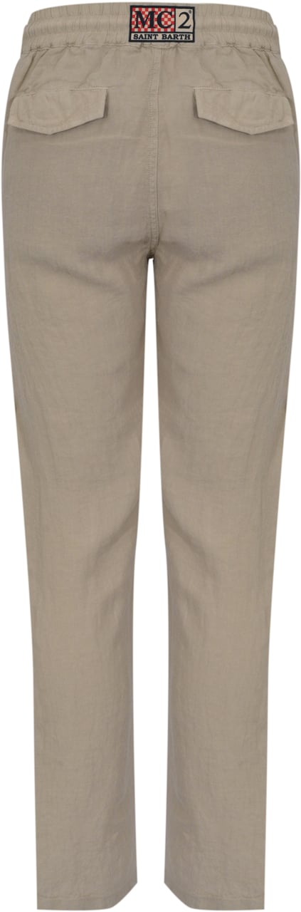 MC2 Saint Barth Trousers Linen 10H Grain Beige