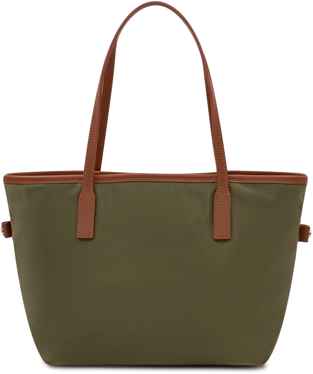 MC2 Saint Barth Borsa Tote City in Nylon con Doppi Manici Donkergroen