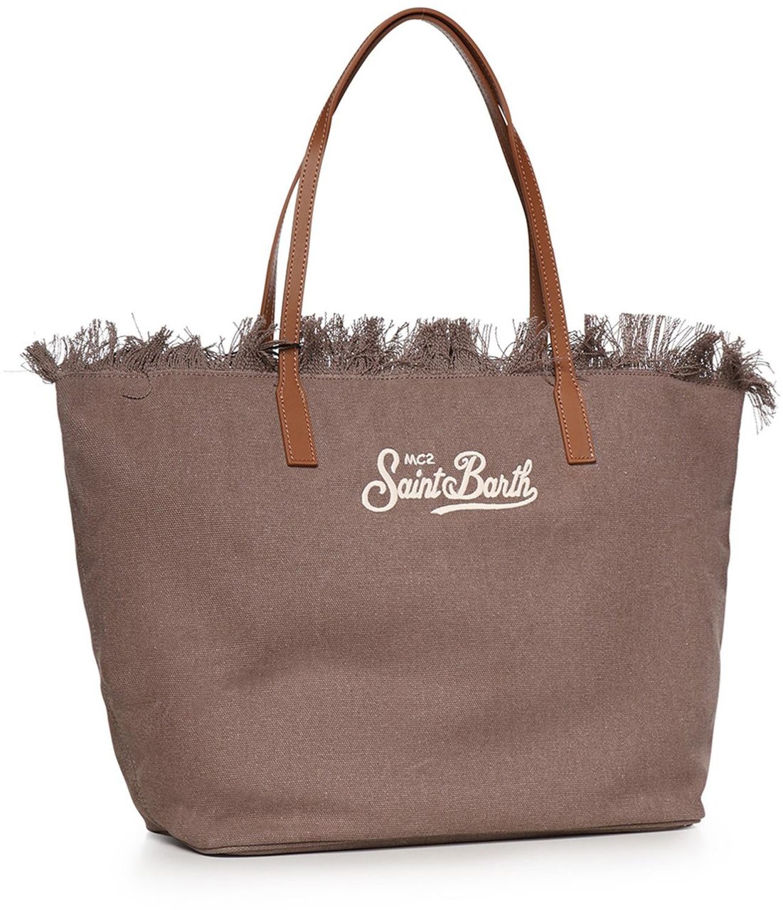 MC2 Saint Barth Bags Canvas 18 Emb Taupe