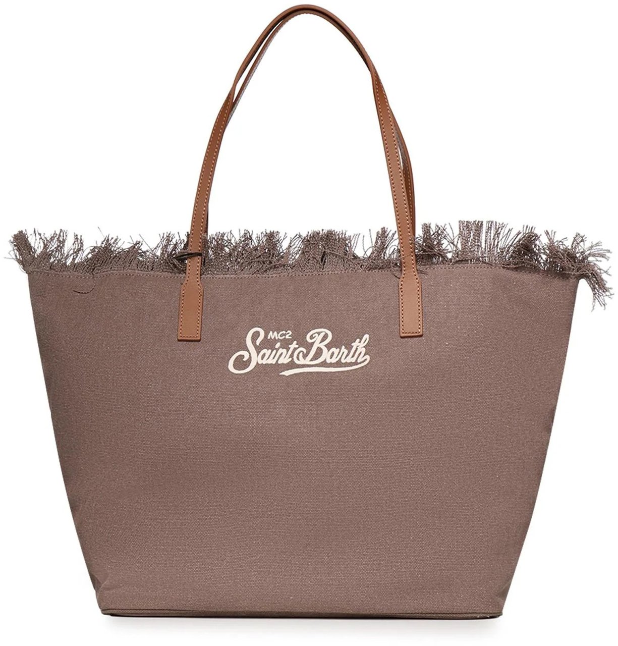 MC2 Saint Barth Bags Canvas 18 Emb Taupe