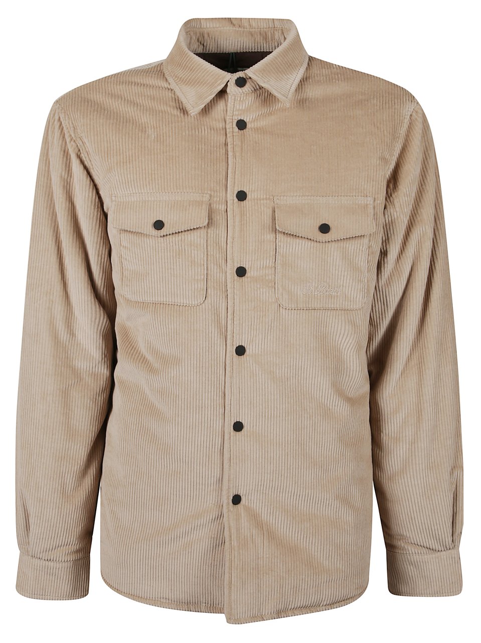 MC2 Saint Barth Beige Corduroy Shirt Neutraal
