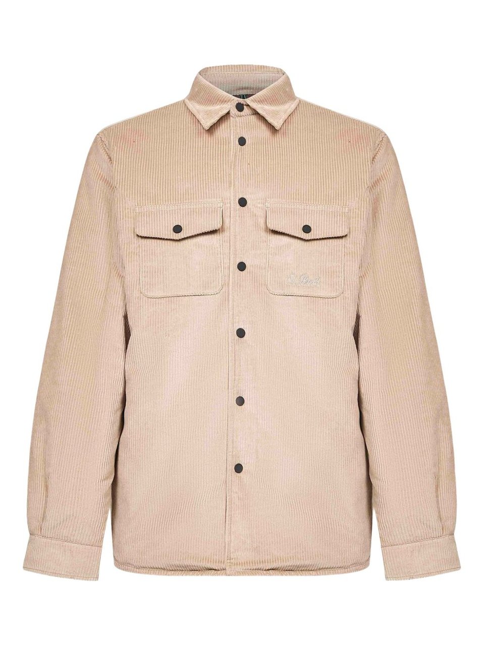 MC2 Saint Barth Beige Corduroy Shirt Neutraal