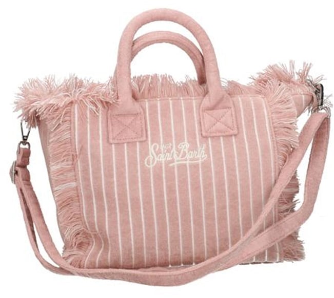 MC2 Saint Barth Bags Terry Embossed Stripes Tiny 20 Roze