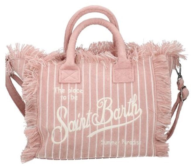 MC2 Saint Barth Bags Terry Embossed Stripes Tiny 20 Roze