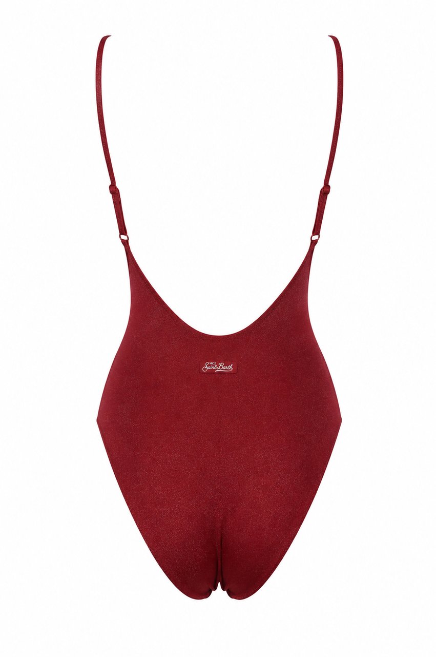 MC2 Saint Barth Sea Clothing Shiny Sb 45 Maroon