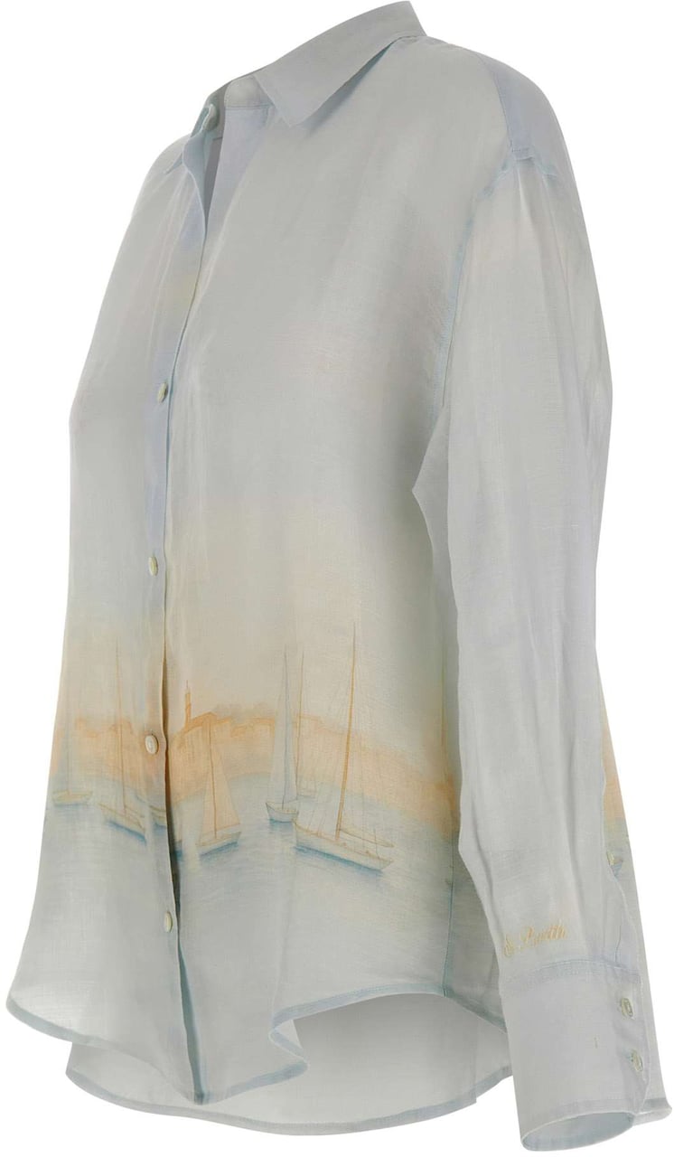 MC2 Saint Barth Shirts Light Blue Lichtblauw