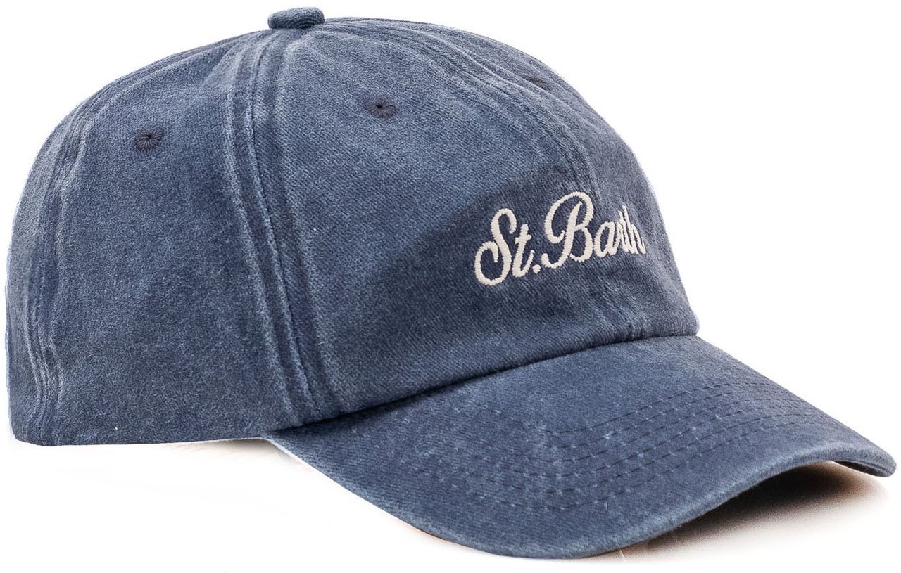 MC2 Saint Barth Cappello Davis con Logo Blauw