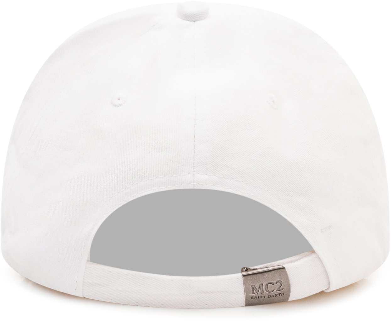 MC2 Saint Barth Cappello da Baseball con Logo Ricamato Wit