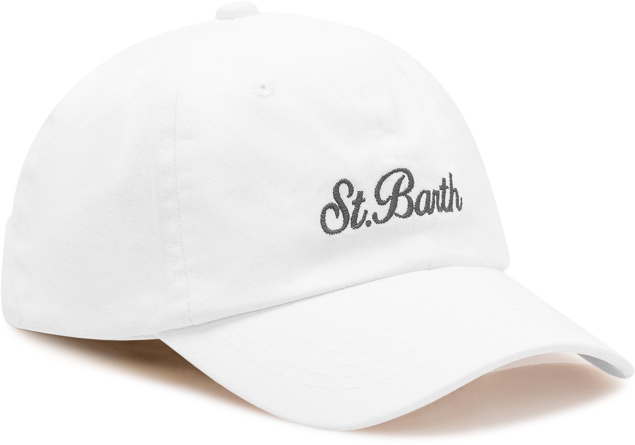 MC2 Saint Barth Cappello da Baseball con Logo Ricamato Wit