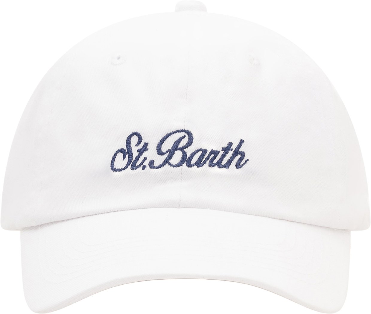MC2 Saint Barth Cappello da Baseball con Logo Ricamato Wit