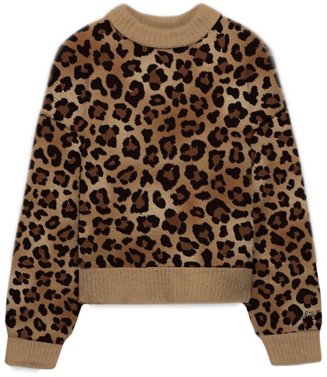 MC2 Saint Barth Sweaters Leopard Beige