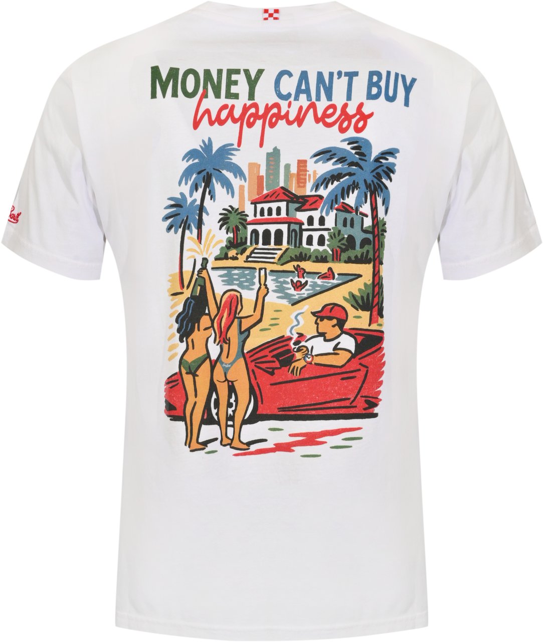 MC2 Saint Barth T-Shirts And Polos Money Happiness 01N Wit