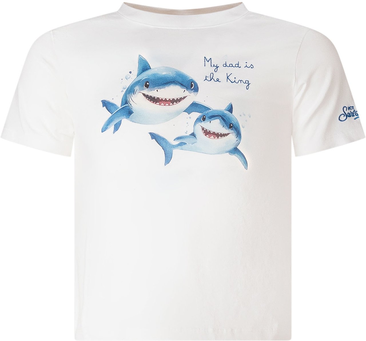 MC2 Saint Barth T-shirt con Stampa Grafica Frontale Wit