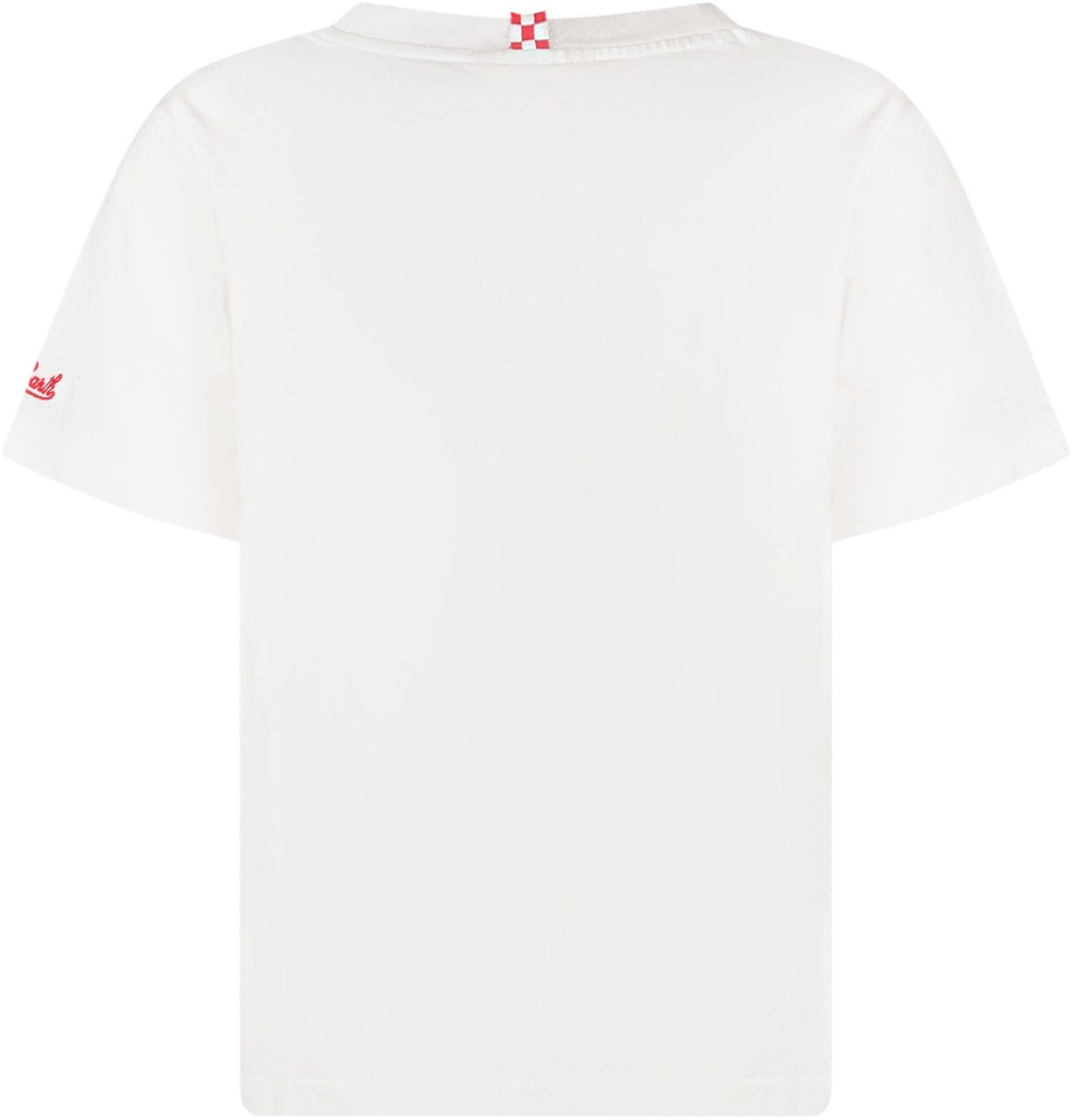 MC2 Saint Barth T-shirt con Stampa Illustrata Frontale Wit