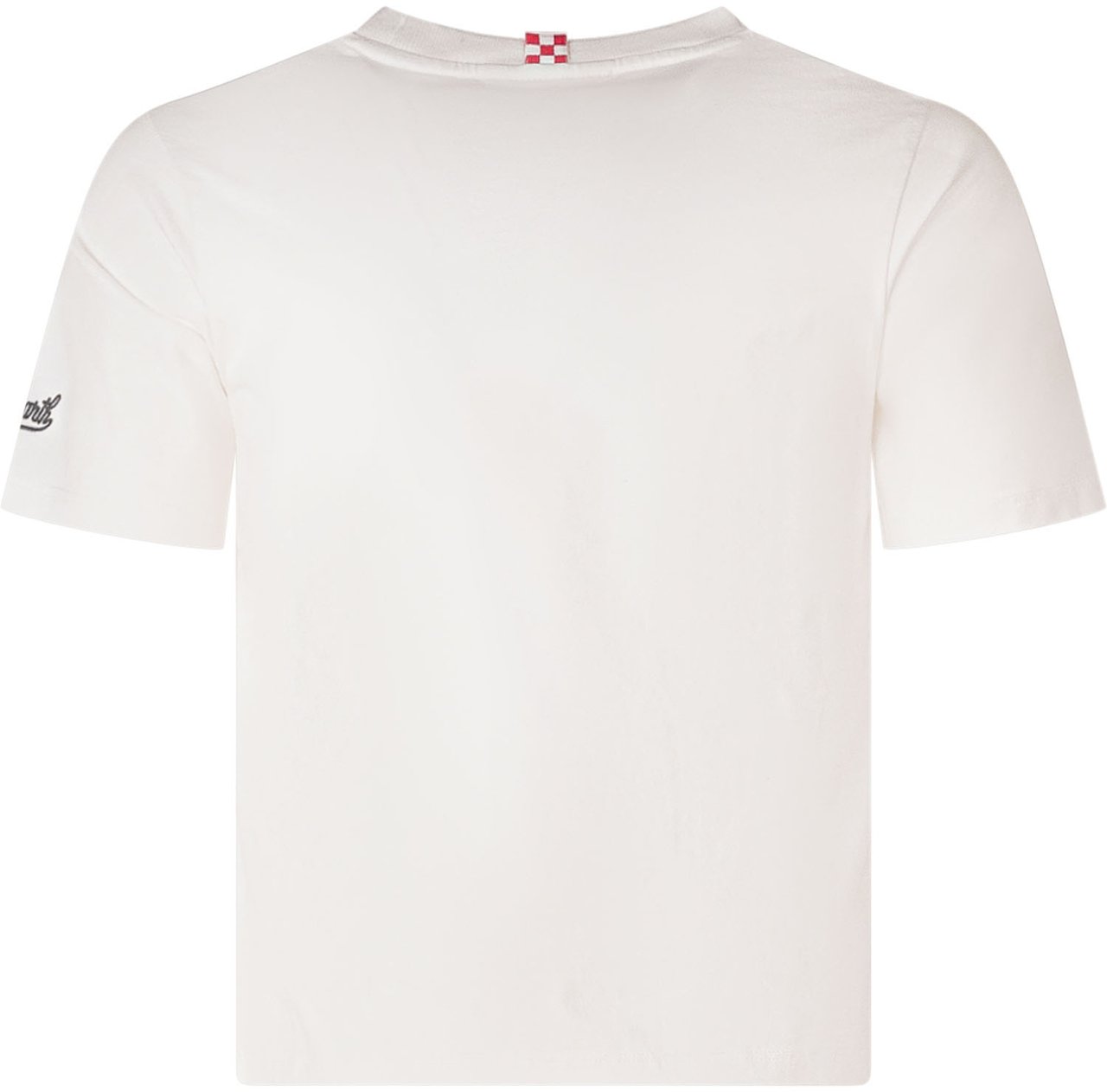 MC2 Saint Barth T-shirt con Stampa Auto e Scritta Wit