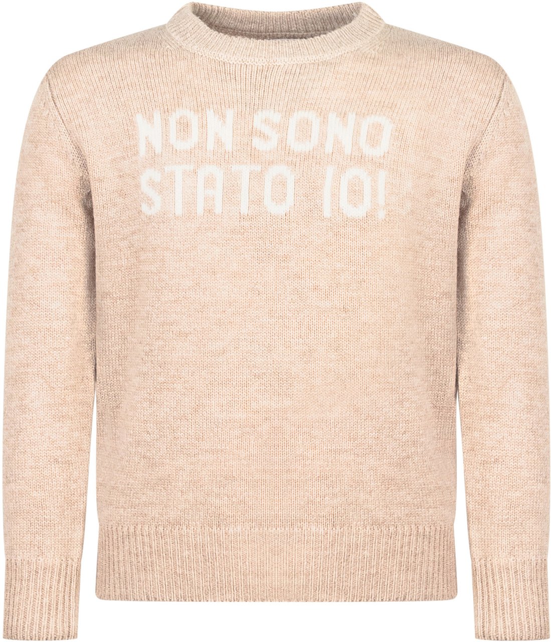 MC2 Saint Barth Maglione Beige con Scritta Beige