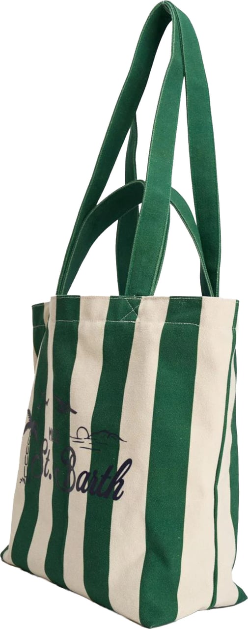 MC2 Saint Barth Bags Verde/Bianco Donkergroen