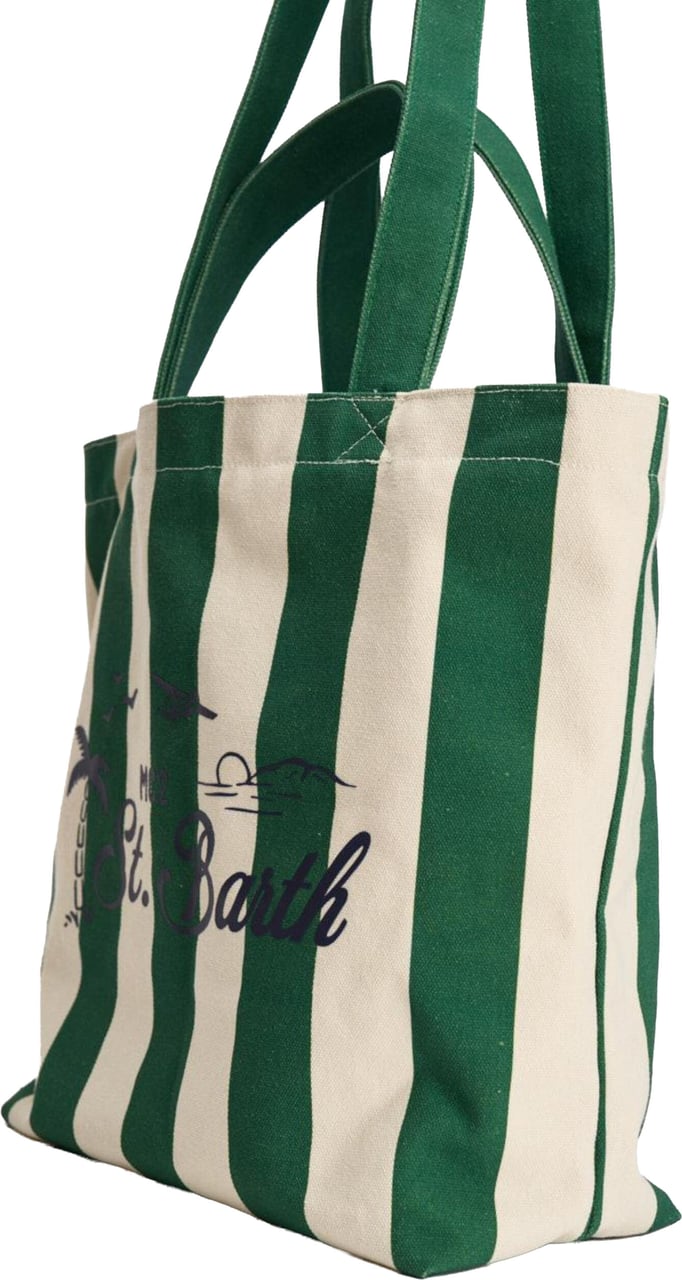 MC2 Saint Barth Bags Verde/Bianco Donkergroen