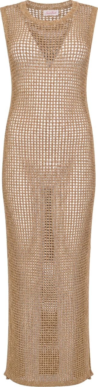 MC2 Saint Barth Dresses Mesh Lurex Gold Goud