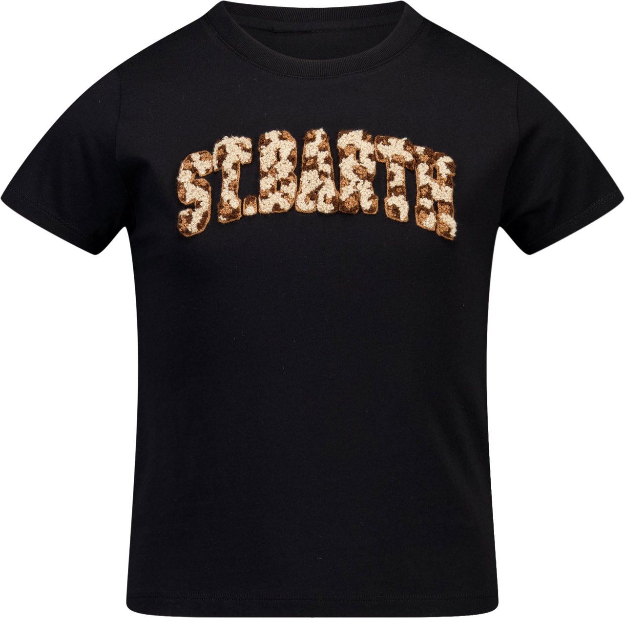 MC2 Saint Barth Kinder Meisjes T-Shirt In Zwart Zwart