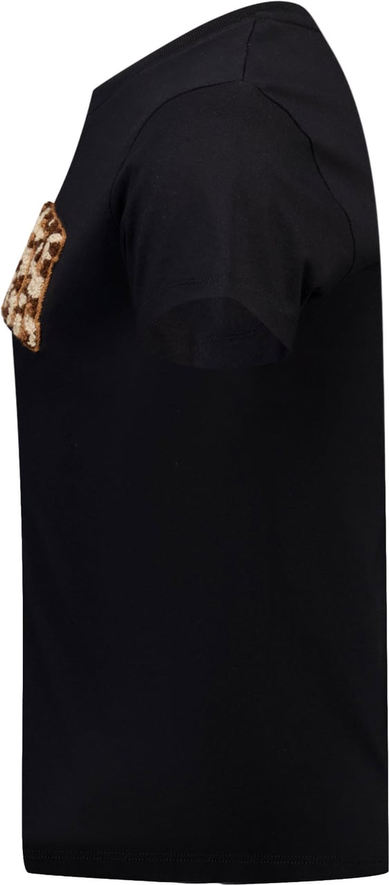 MC2 Saint Barth Kinder Meisjes T-Shirt In Zwart Zwart