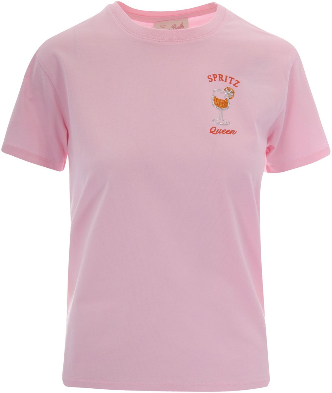 MC2 Saint Barth T-Shirts And Polos Spritz Queen 20 Strass Emb Roze