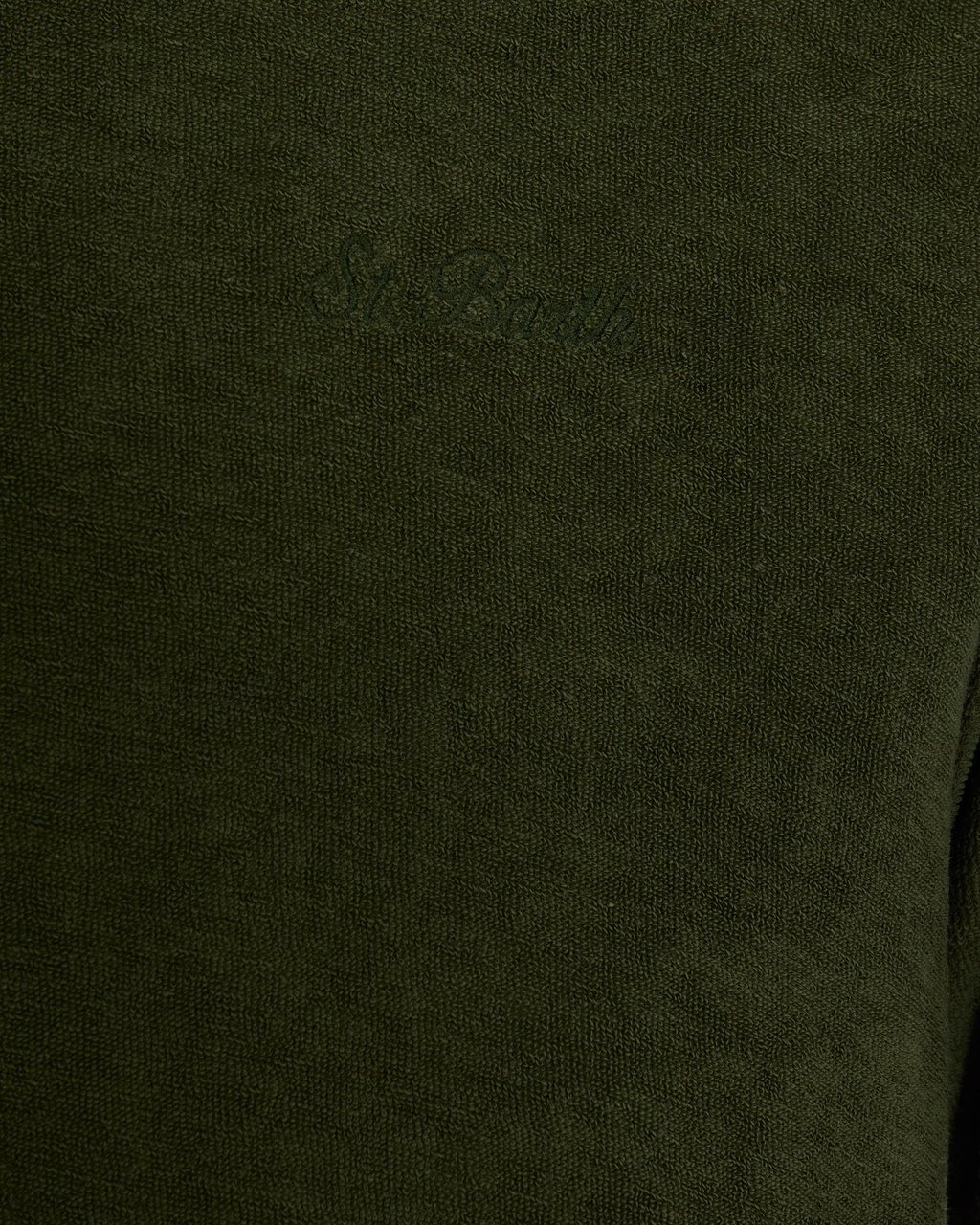 MC2 Saint Barth T-Shirts And Polos Terry Sb 52 Emb Donkergroen