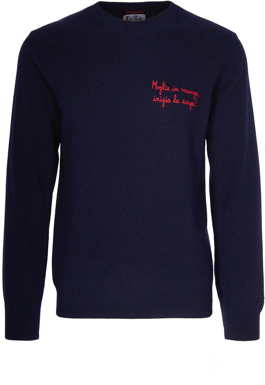 MC2 Saint Barth Sweaters Blue Blauw