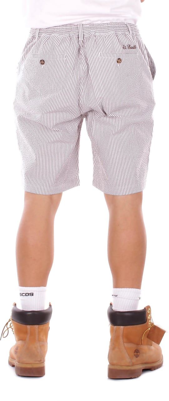 MC2 Saint Barth Shorts Beige Bianco Wit