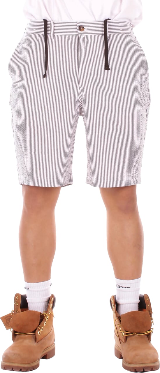 MC2 Saint Barth Shorts Beige Bianco Wit