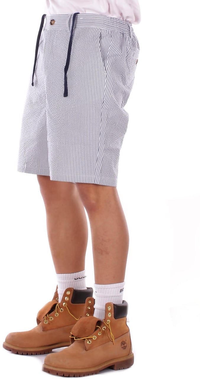 MC2 Saint Barth Shorts Bianco Grigio Lichtgrijs