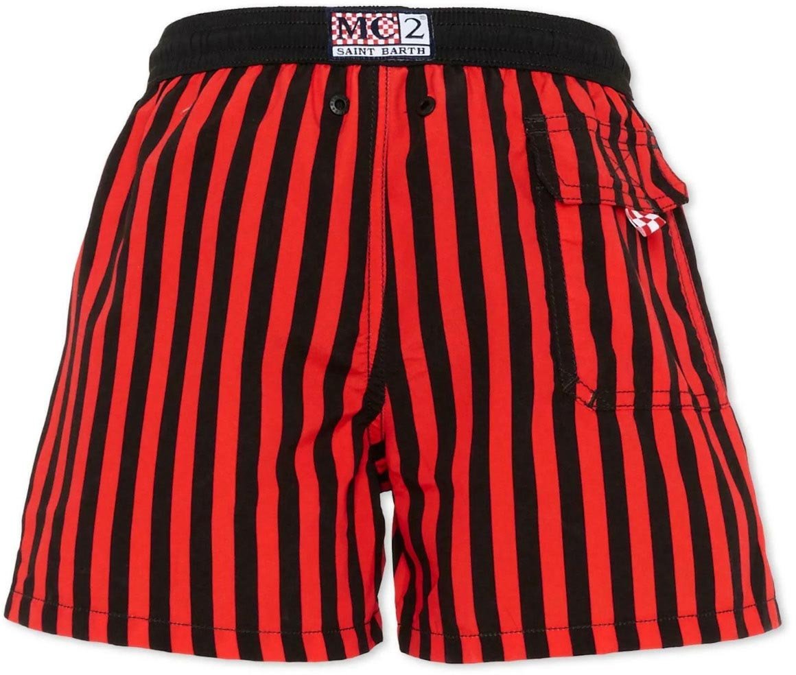 MC2 Saint Barth Sea Clothing Nero Rosso Rood