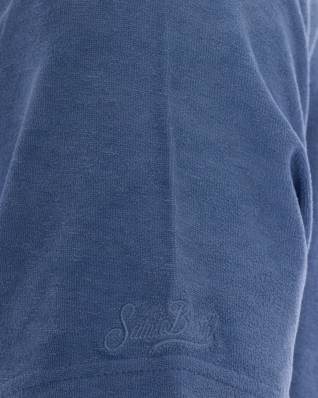 MC2 Saint Barth T-Shirts And Polos Terry 33 Dusty Blue Blauw