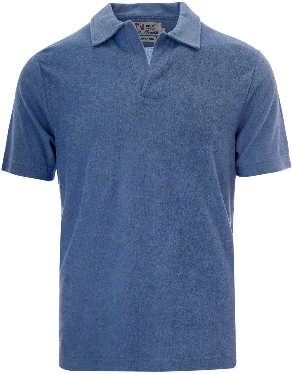 MC2 Saint Barth T-Shirts And Polos Terry 33 Dusty Blue Blauw