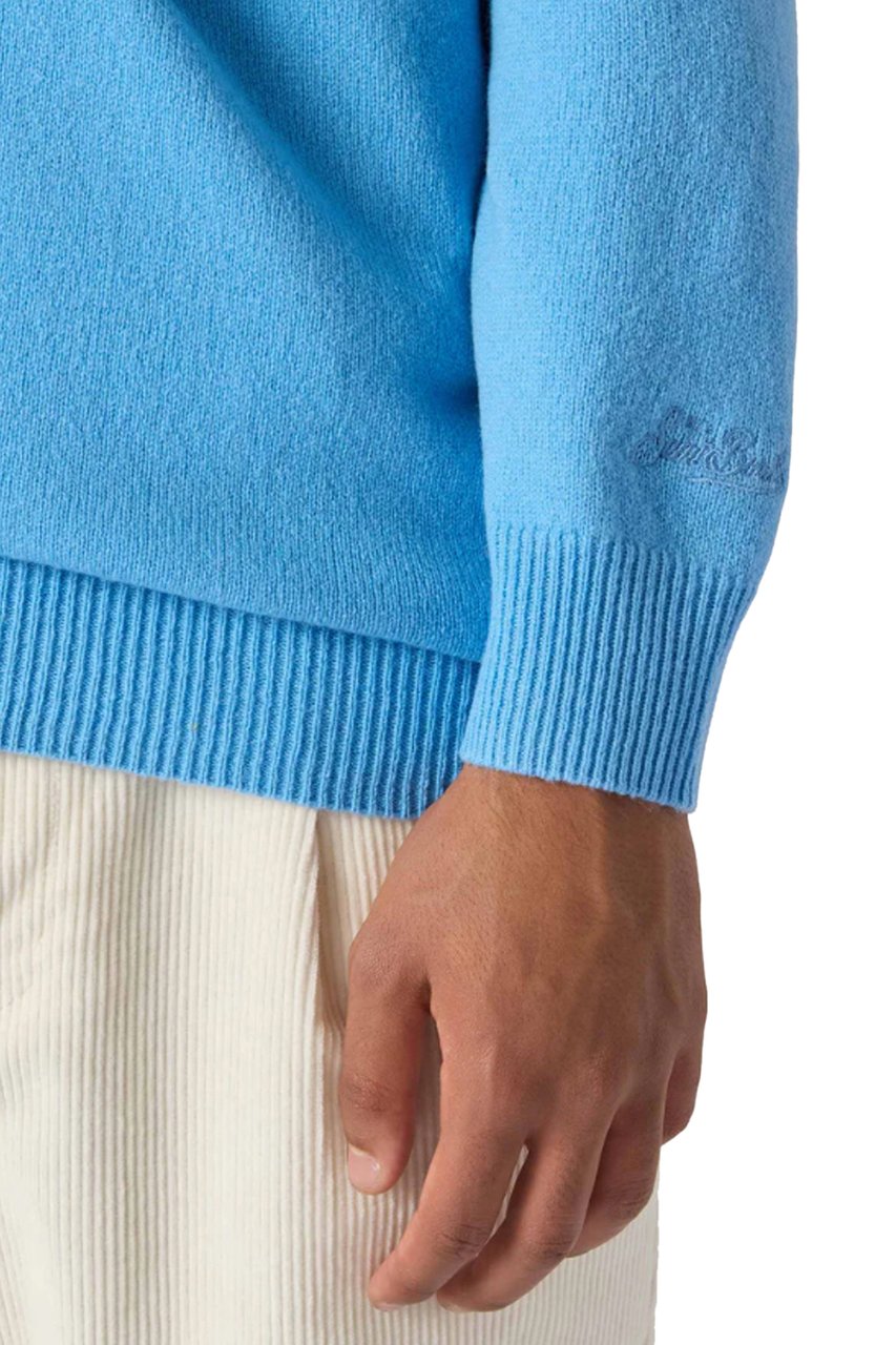 MC2 Saint Barth Sweaters 33 Dusty Blue Blauw