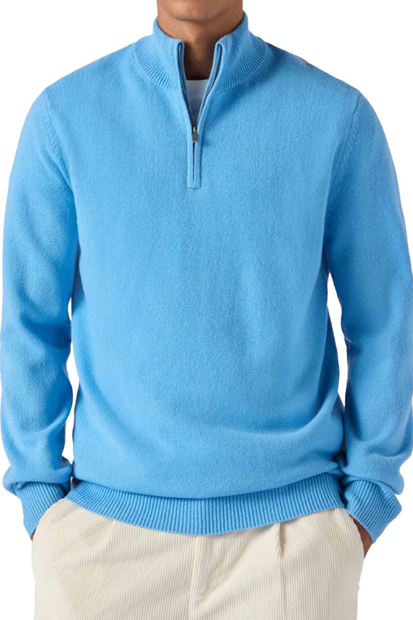 MC2 Saint Barth Sweaters 33 Dusty Blue Blauw