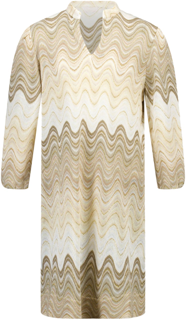 MC2 Saint Barth MC2 Saint Barth Kinder Meisjes Jurk In Goud Metallic