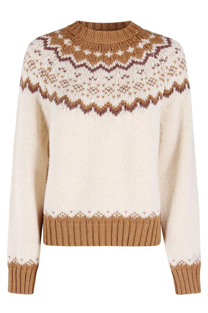 MC2 Saint Barth Nordic-Inspired Knit Sweater Wit